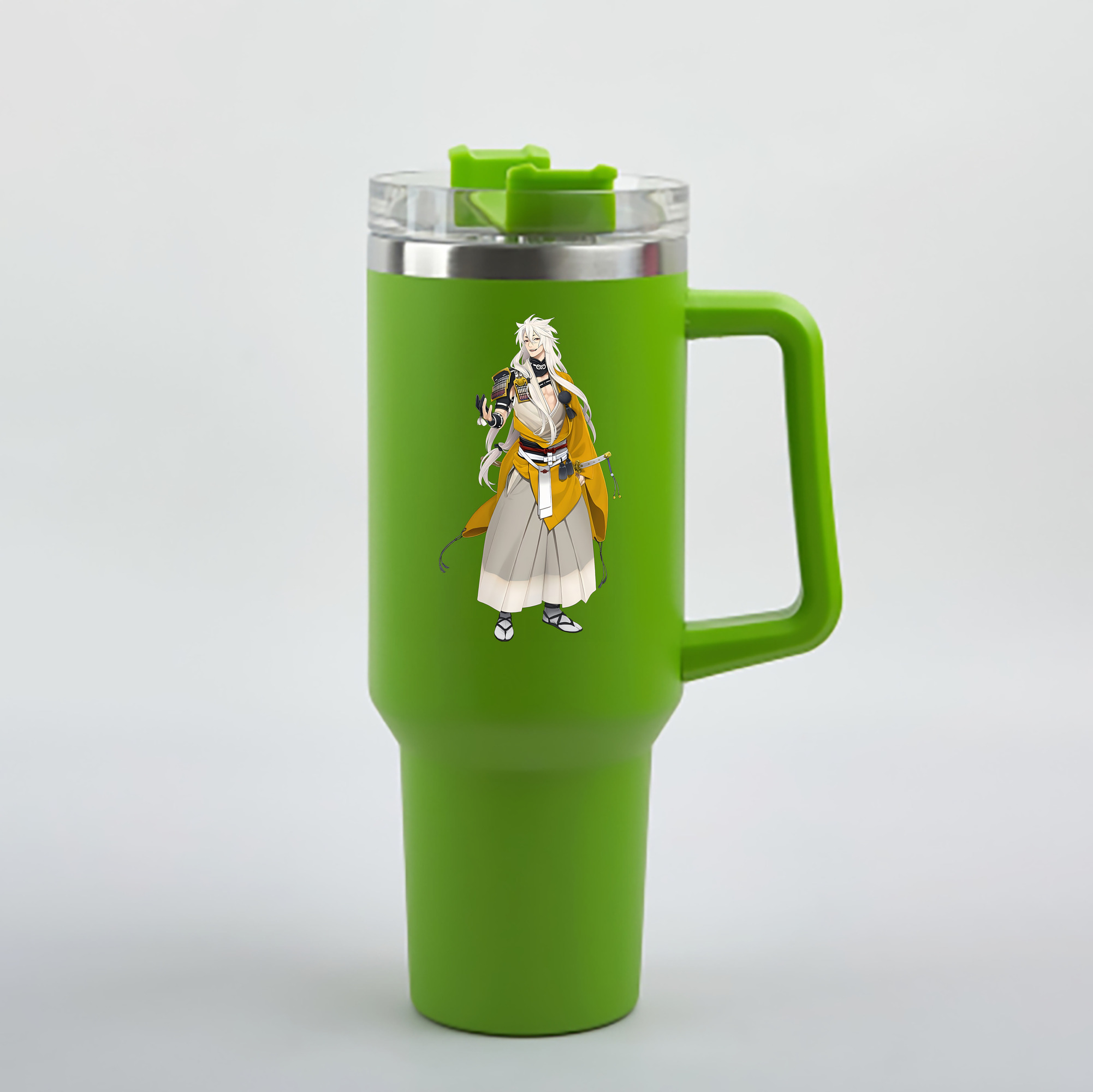 （画像用） 刀剣乱舞 Touken Ranbu 1200mL車用タンブラー - クリスタルステッカー（プラスチックストロー付き）